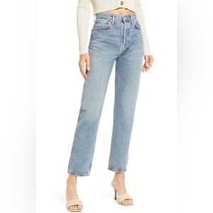 90's Pinch Waist High Rise Straight Jeans in Endless